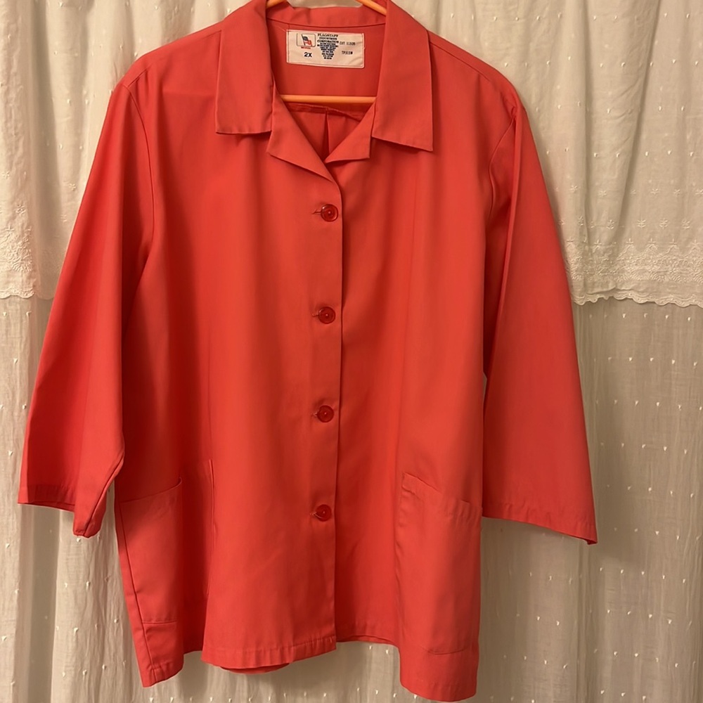 Flagstaff Industries Corporation 2X Button Front Top W/ Pockets EUC